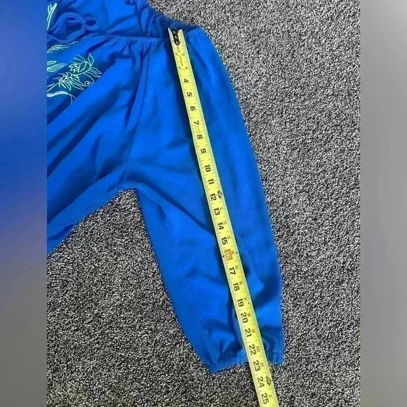 Lane Bryant plus size 26/28 blue white stitching sequin blouse office classic - Picture 4 of 10